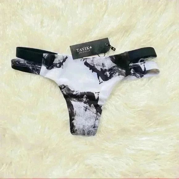 Tavik chloe white smudge XS swim bottom NWT - Picture 4 of 6